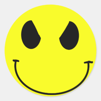 Evil face Sticker