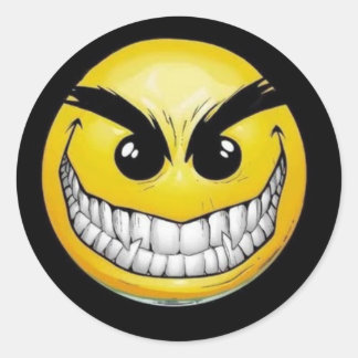 Evil Face Stickers