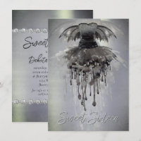 Evil Fairy Gown | Gothic Black Vampy Rock Sheen