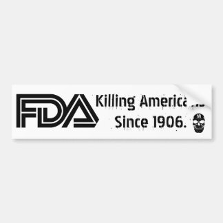 Evil FDA (White) Bumper Sticker