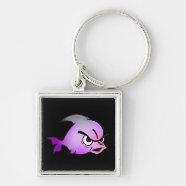 Evil Fish Key Ring (Front)