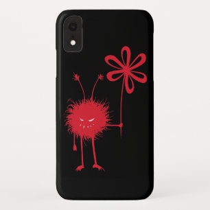 Evil Flower Bug Black iPhone XR Case