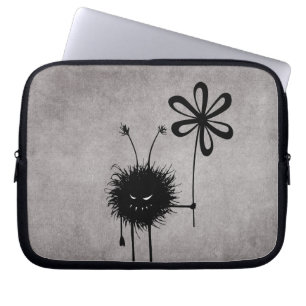 Evil Flower Bug Vintage 10in Laptop Sleeve
