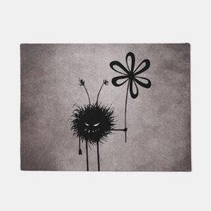 Evil Flower Bug - Vintage Cute Gothic Creature Doormat