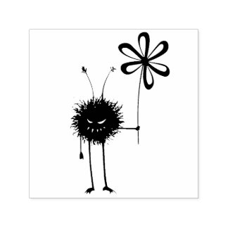 Evil Flower Bug - Vintage Cute Gothic Creature Self-inking Stamp