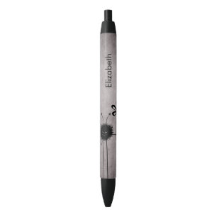 Evil Flower Bug Vintage Gothic Personalised Black Ink Pen