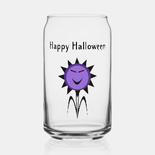 Evil Flower Kawaii Goth Halloween Custom Can Glass