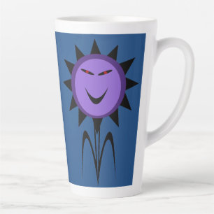 Evil Flower Kawaii Goth Halloween Latte Mug