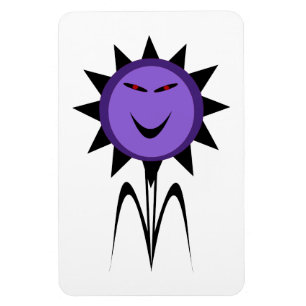 Evil Flower Kawaii Goth Halloween Magnet