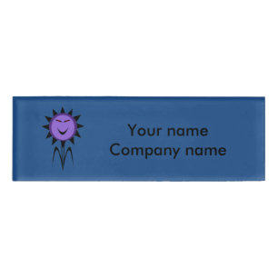 Evil Flower Kawaii Goth Halloween Name Tag