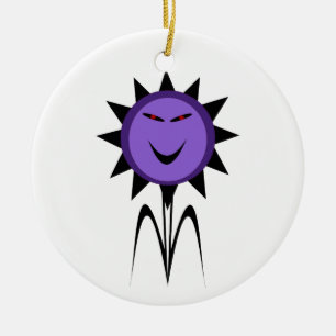 Evil Flower Kawaii Goth Halloween Ornament