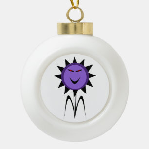 Evil Flower Kawaii Goth Halloween Ornament