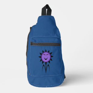Evil Flower Kawaii Goth Halloween Patterned Sling Bag