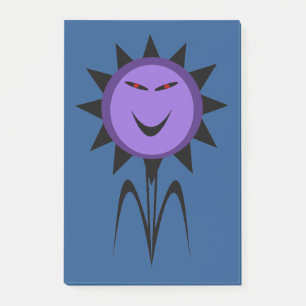 Evil Flower Kawaii Goth Halloween Post it notes