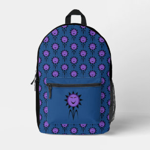 Evil Flower Kawaii Goth Halloween Printed Backpack