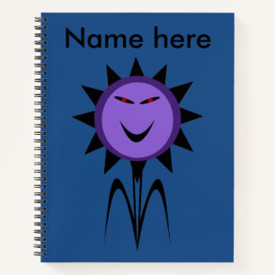 Evil Flower Kawaii Goth Halloween Spiral Notebook