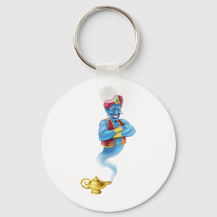 Evil genie and magic oil lamp key ring