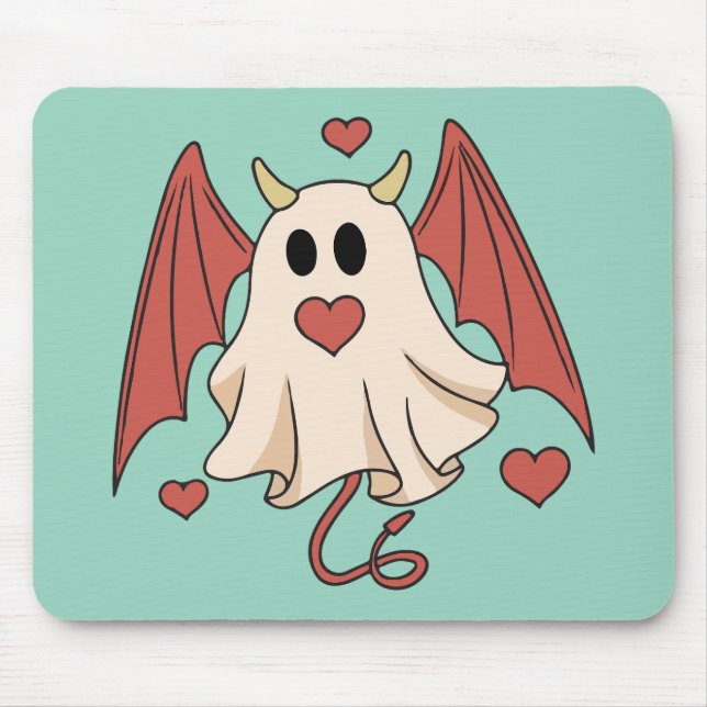 Evil ghost boo mouse mat (Front)