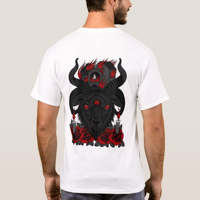 Evil Goat Baphomet T-Shirt (Back)