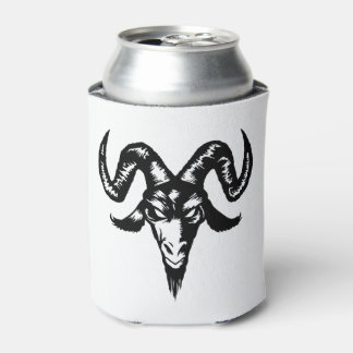 Evil Goat Head (black) Can Cooler