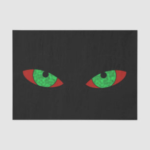 Evil Green Eyes Tissue Paper