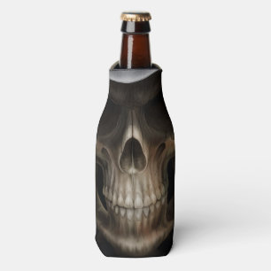 Evil Grinning Skull Bottle Cooler