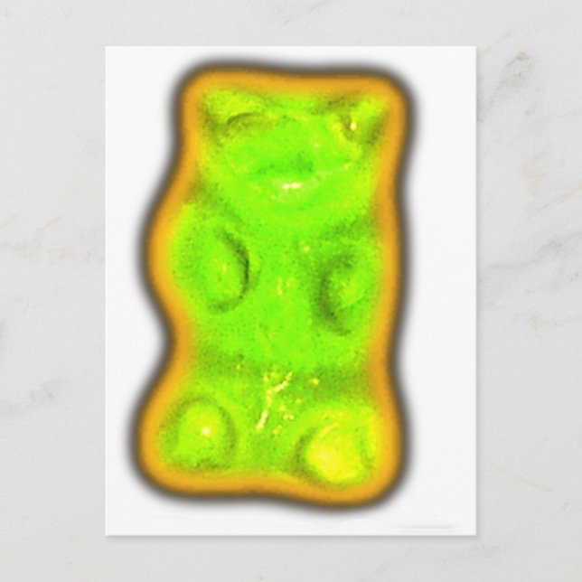 Evil gummy bear postcard (Front)