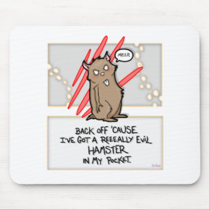 Evil Hamster! Mouspad Mouse Mat