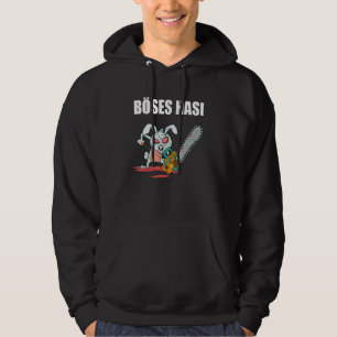 Evil Hasi Rabbit With Chainsaw Halloween Hoodie
