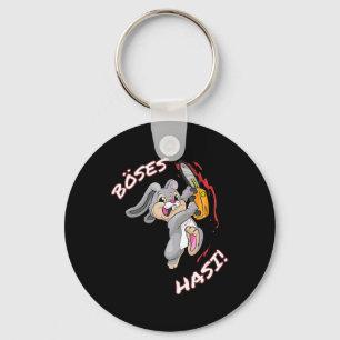 Evil Hasi Shirt Easter Bunny Halloween Carnival _1 Key Ring