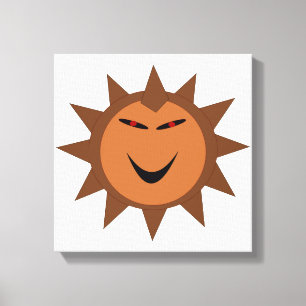 Evil Hedgehog Kawaii Goth Halloween Canvas Print