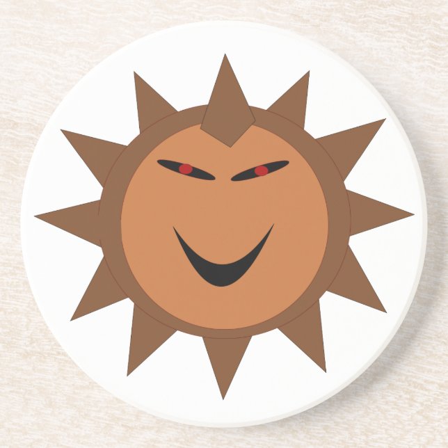 Evil Hedgehog Kawaii Goth Halloween Coasters (Front)