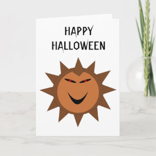Evil Hedgehog Kawaii Goth Halloween Custom Card