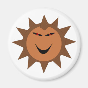 Evil Hedgehog Kawaii Goth Halloween Magnet