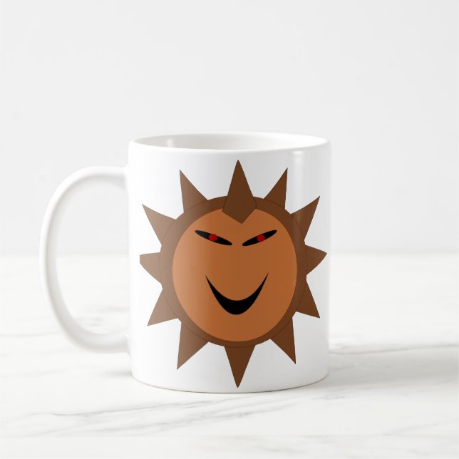 Evil Hedgehog Kawaii Goth Halloween Mug (Left)
