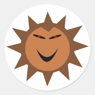 Evil Hedgehog Kawaii Goth Halloween Stickers