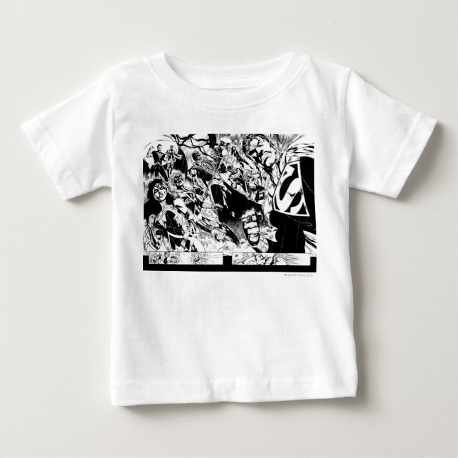 Evil Heros Panel Baby T-Shirt (Front)
