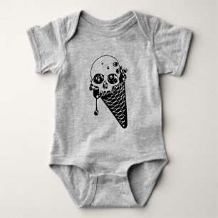 Evil Ice Cream Cone Baby Bodysuit