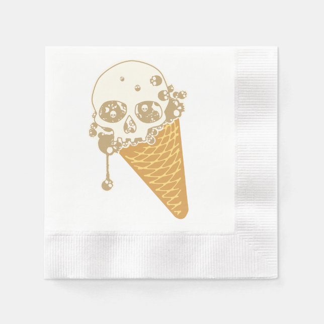 Evil Ice Cream Cone Napkins (Front)