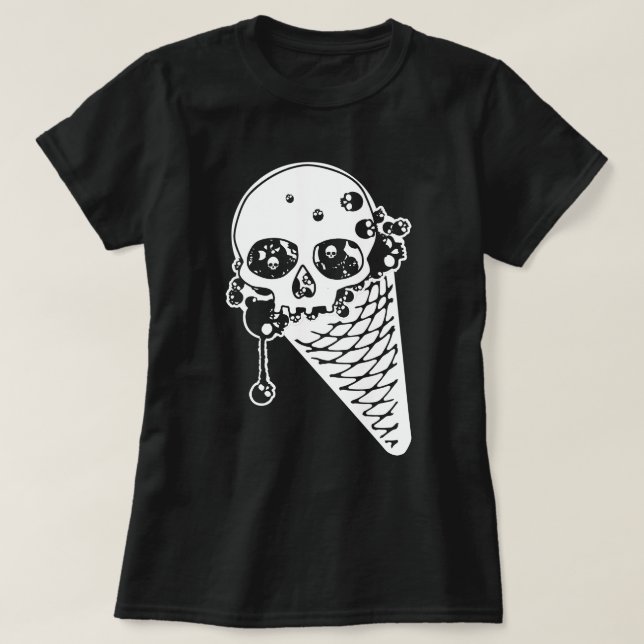 Evil Ice Cream Cone T-Shirt (Design Front)