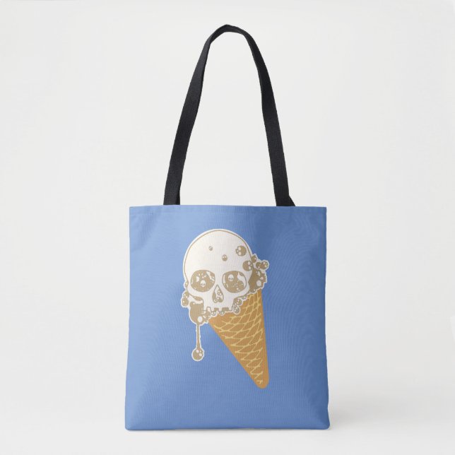 Evil Ice Cream Cone Tote Bag (Front)
