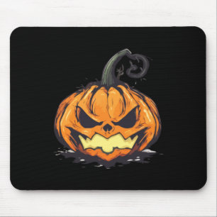 Evil Jack O Lantern Pumpkin Y Halloween Horror Mouse Mat
