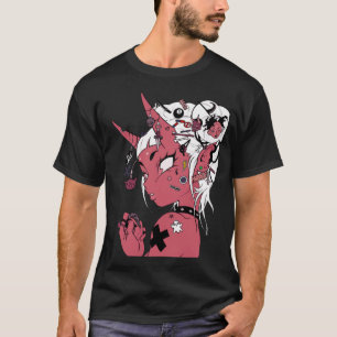 Evil Japanese Girl Urban Modern Style  T-Shirt