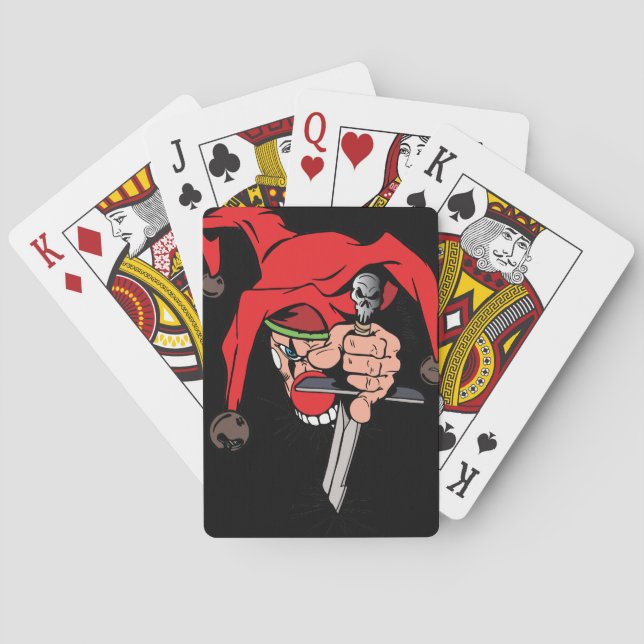 Evil Jester Playing Cards (Back)