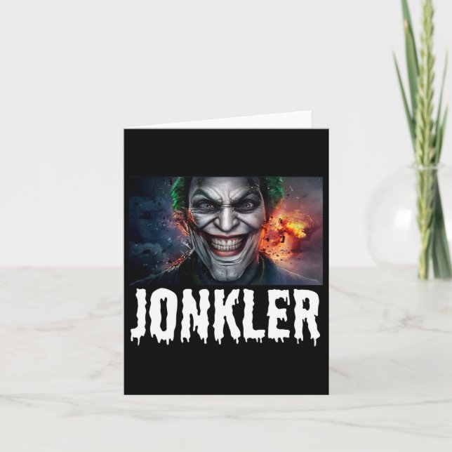 Evil Jonkler Halloween  Card (Front)