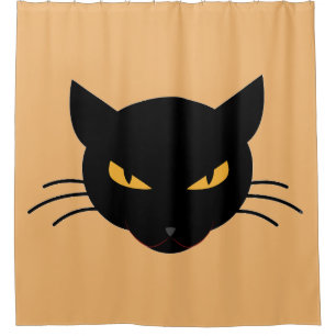 Evil Kitty Shower Curtain