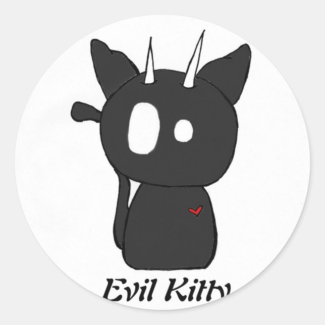 Evil Kitty Stickers (Front)
