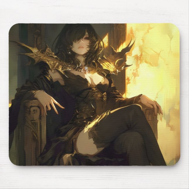 Evil Lady Anime Style Mouse Mat (Front)