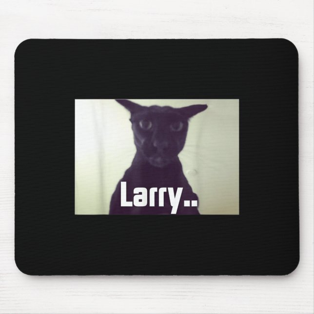 Evil Larry Meme Larry Cat Meme Cursed Memes Brainr Mouse Mat (Front)