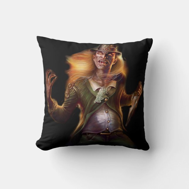 Evil Leprechaun Cushion (Front)